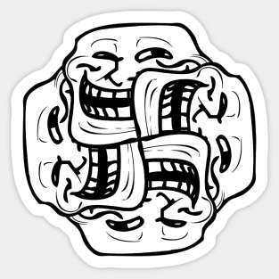 Trollface mandala Sticker